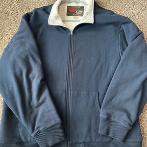 Old Navy Men's Navy Blue Zip-Up Sweater